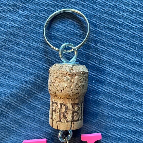 LV Bogg Champagne Cork Key Chain-LV Fancy Key Ring-New! - Picture 3 of 4